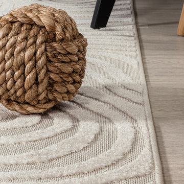 Maribo Abstract Groovy Striped Area Rug